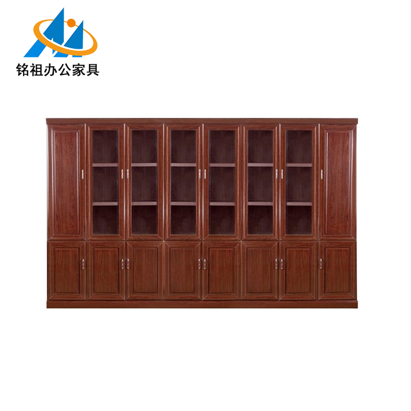 八门油漆带玻璃文件柜